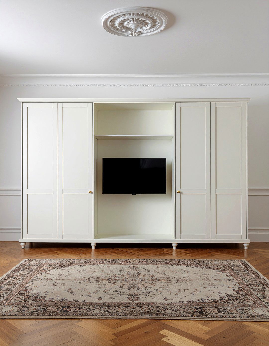 Hidden television cabinet wall unit - 30 living room wall unit ideas