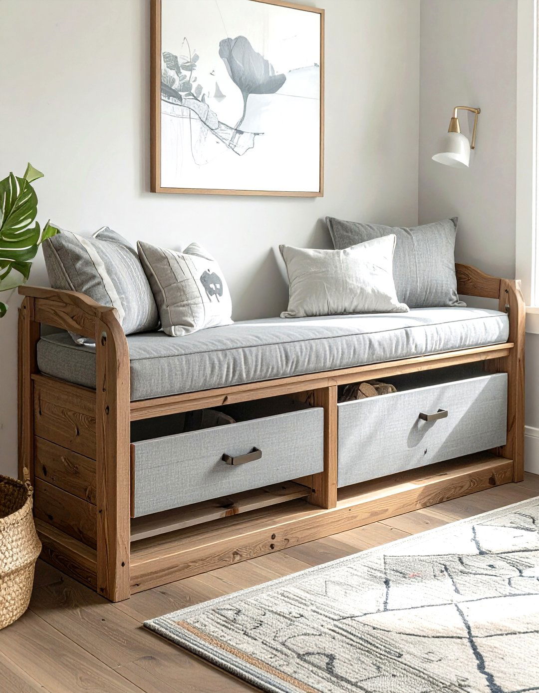 Hidden toy storage bench - 30 living room toy storage ideas