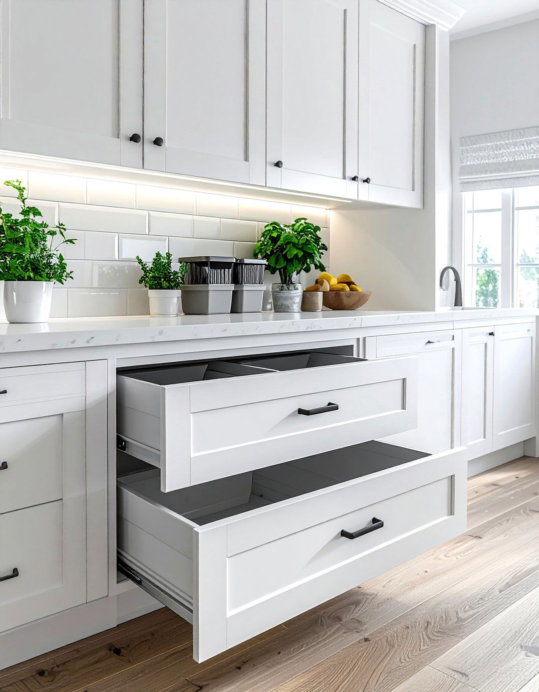 Hidden trash pull out - 30 spec home kitchen ideas