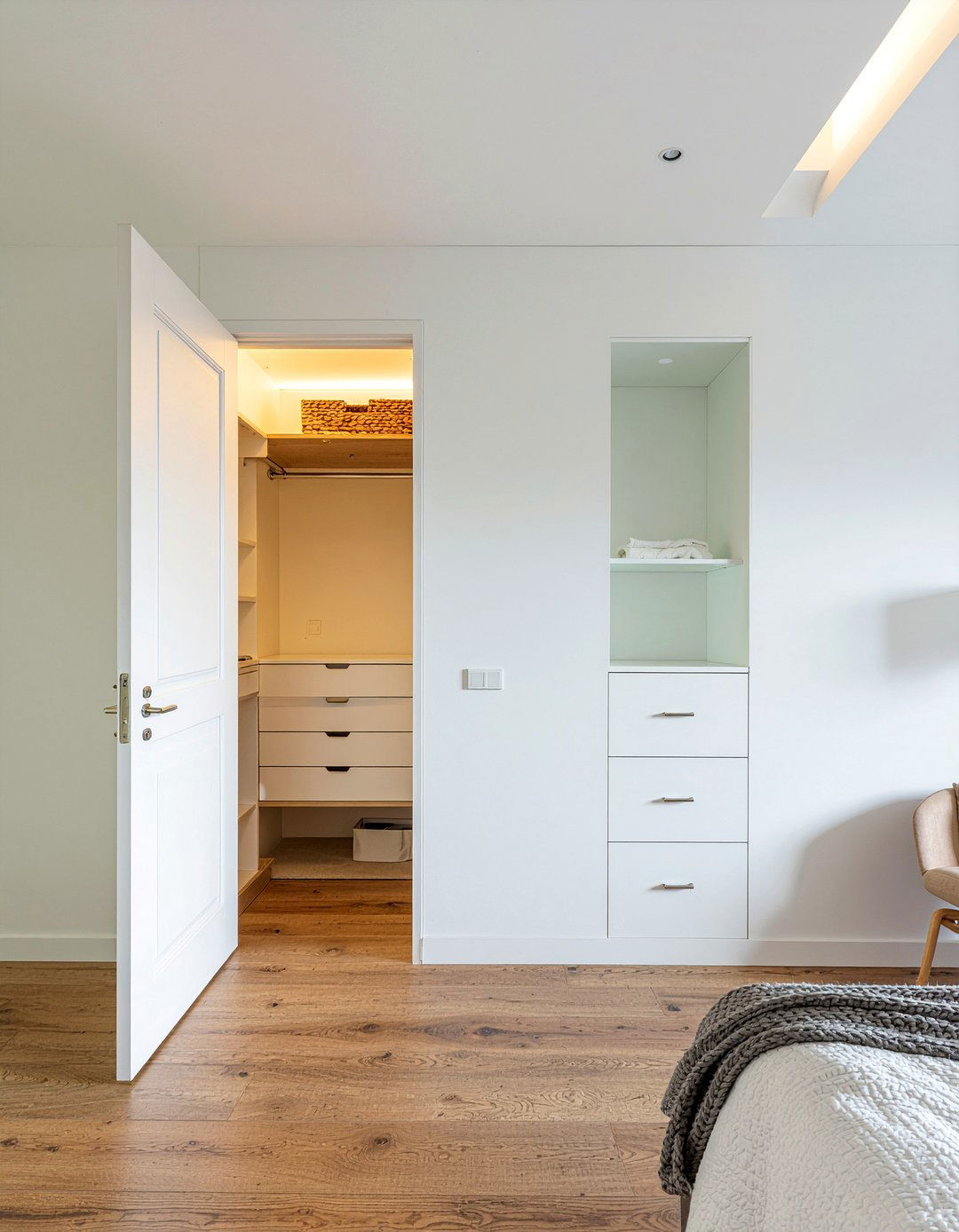 Hidden walk in closet - 30 custom bedroom ideas