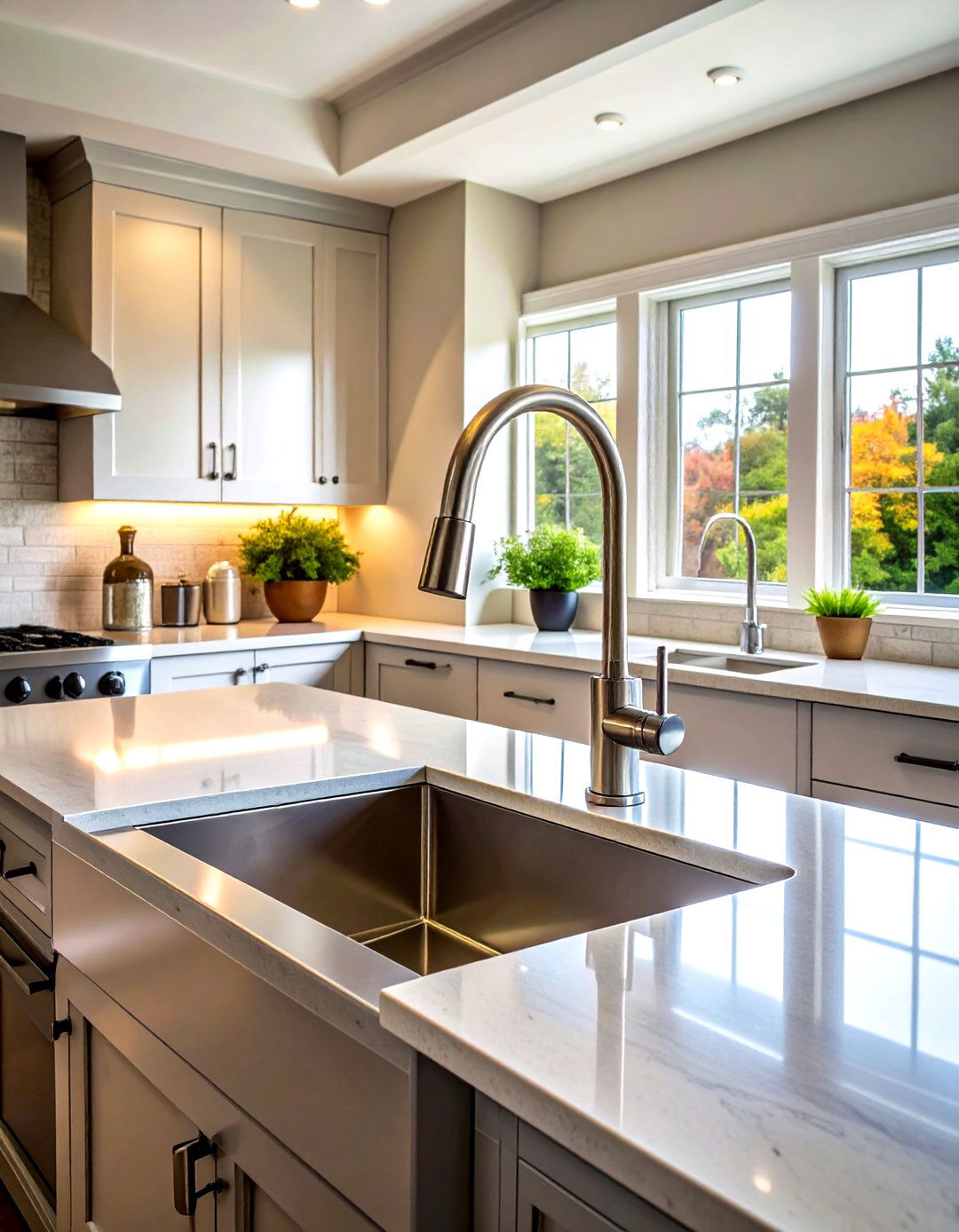 High Arc Kitchen Faucet - 30 touchless faucet ideas