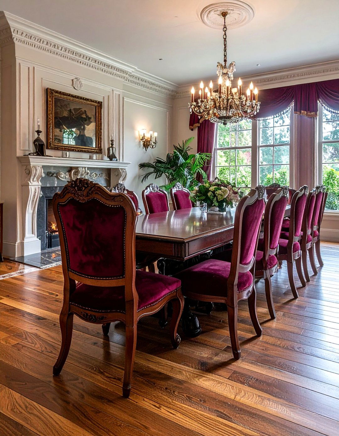 High Back Dining Chair - 30 regal dining room ideas