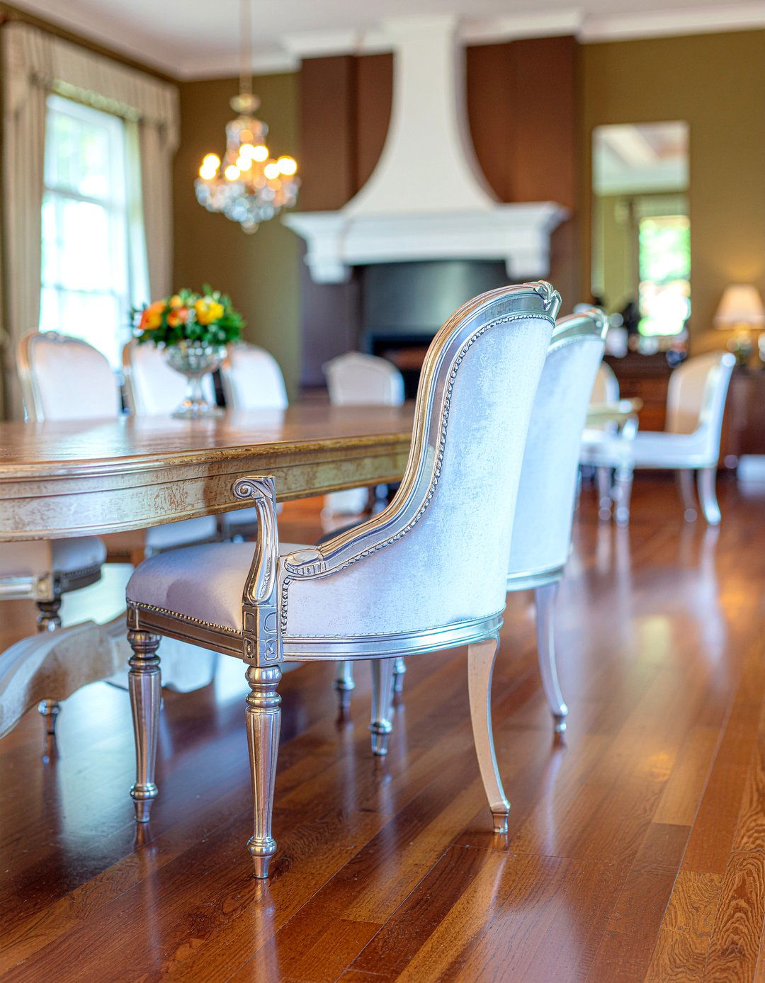 High Back Formal Captain Chairs - 30 captain dining chair ideas