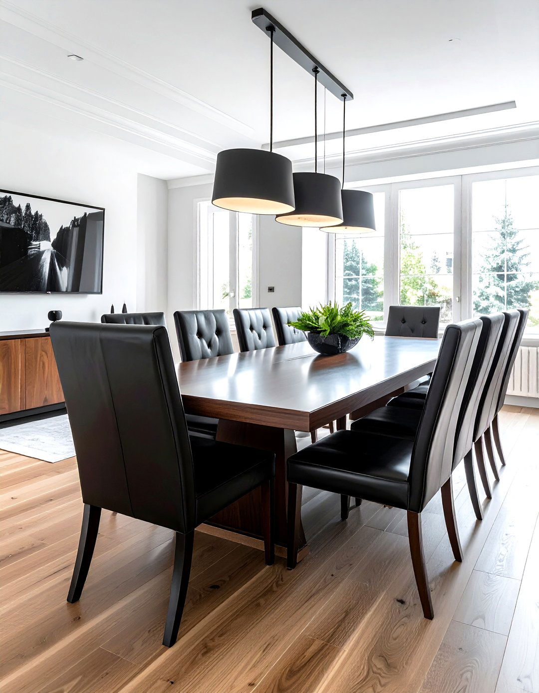 High Back Leather Dining - 30 leather dining room ideas