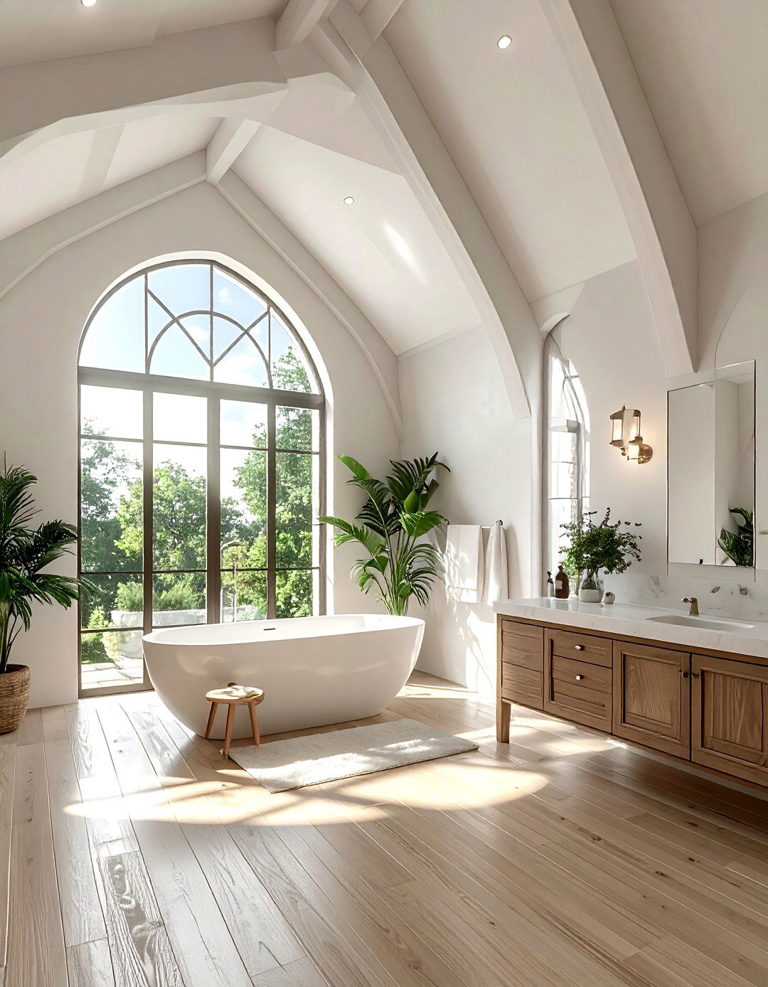 High Ceiling Bathroom - 30 airy bathroom ideas