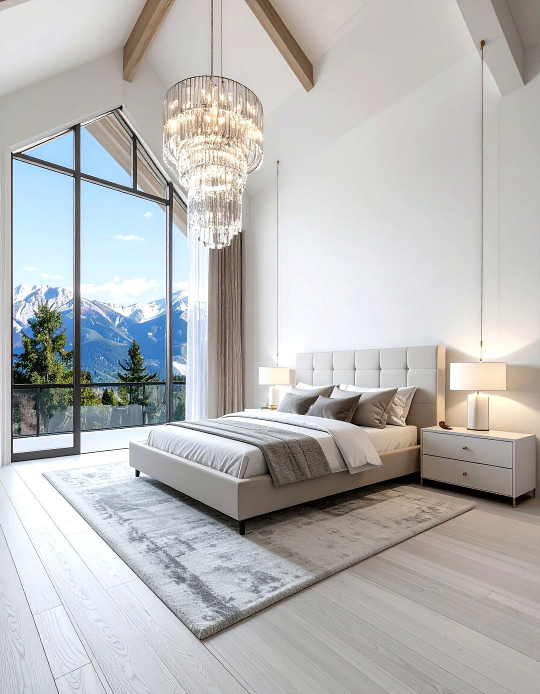 High Ceiling Bedroom - 30 new construction bedroom ideas