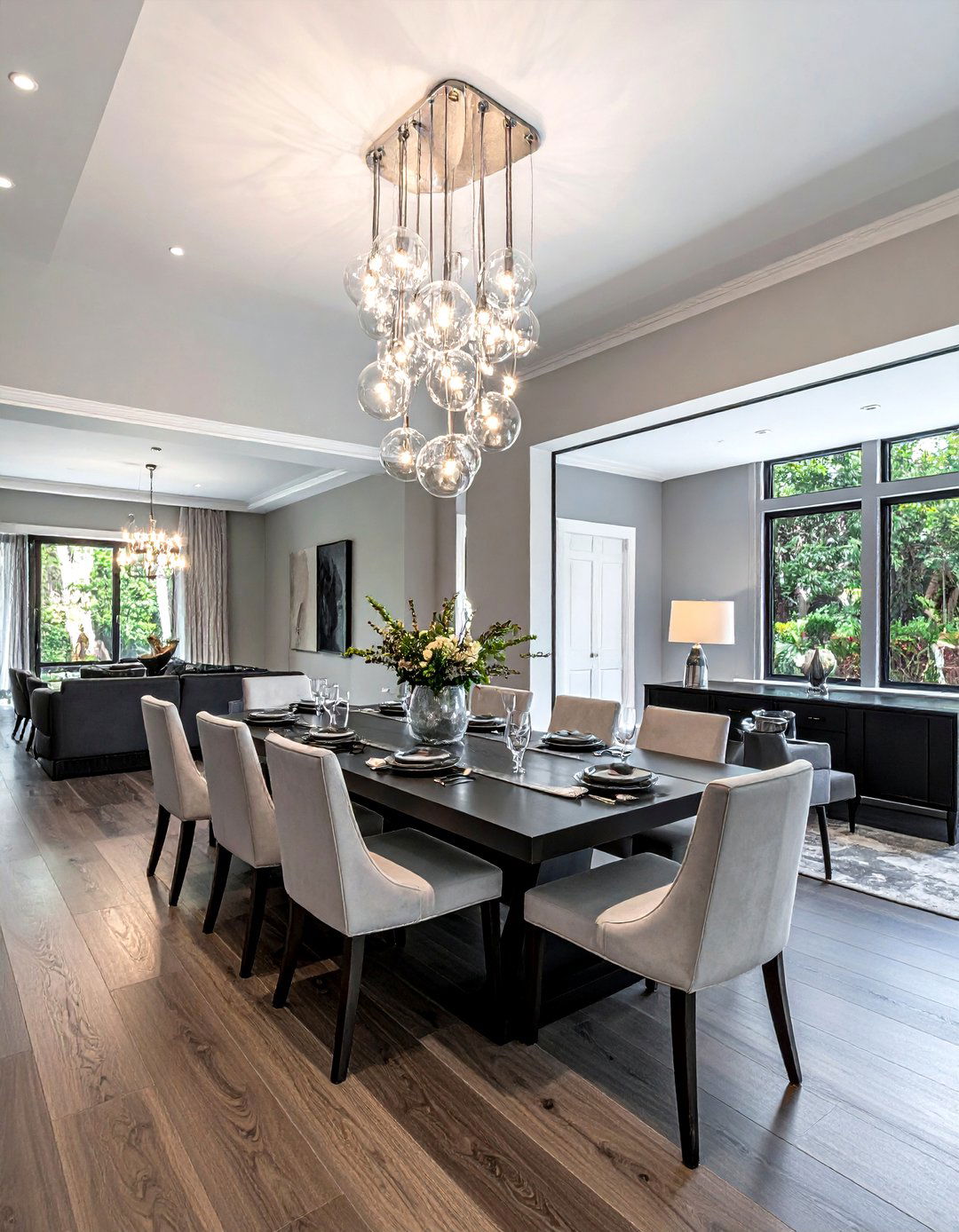 High Ceiling Chandelier - 30 decor scale ideas