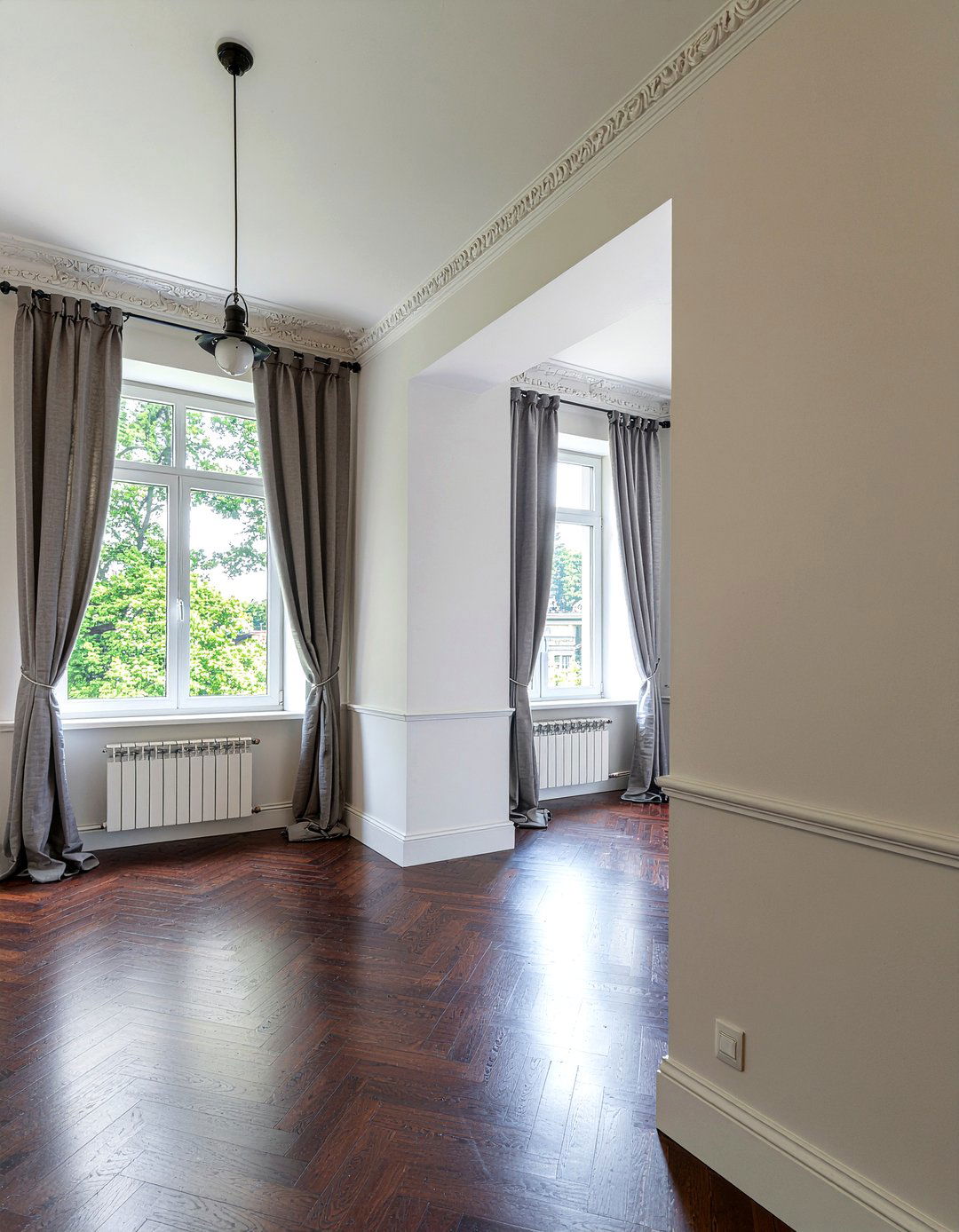 High Ceiling Curtains - 30 living room elegant furniture ideas