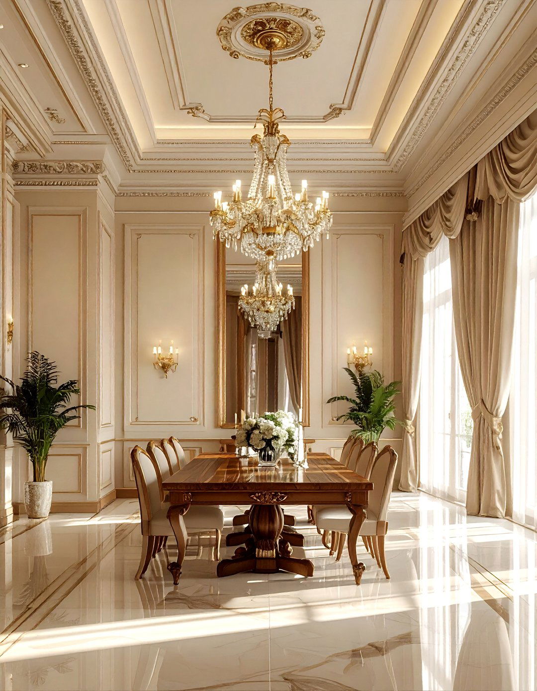 High Ceiling Dining Room - 30 Charleston dining room ideas