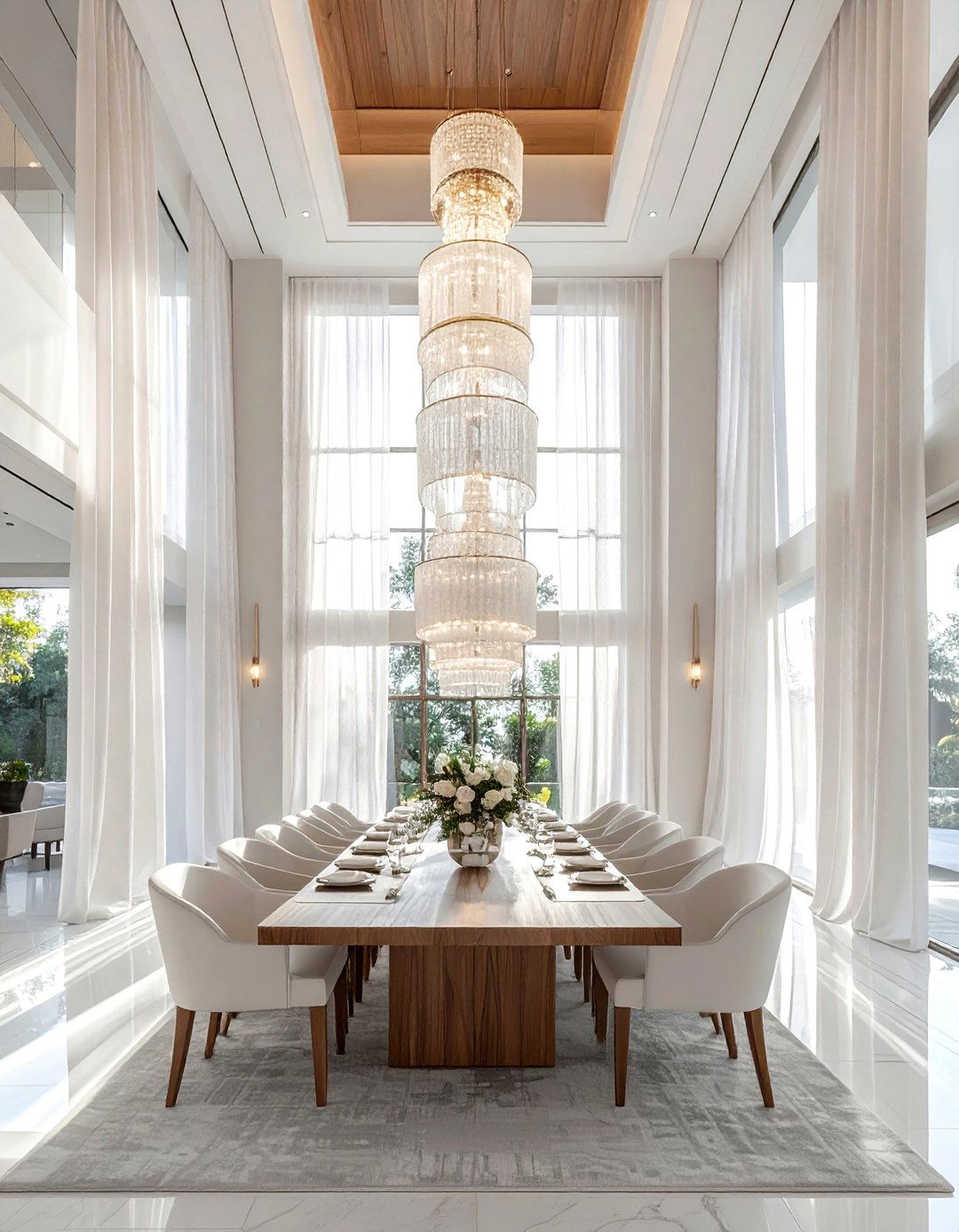 High Ceiling Dining Room - 30 airy dining room ideas