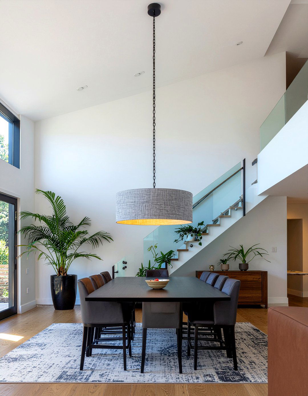 High Ceiling Drum Chandelier - 30 drum chandelier dining room ideas