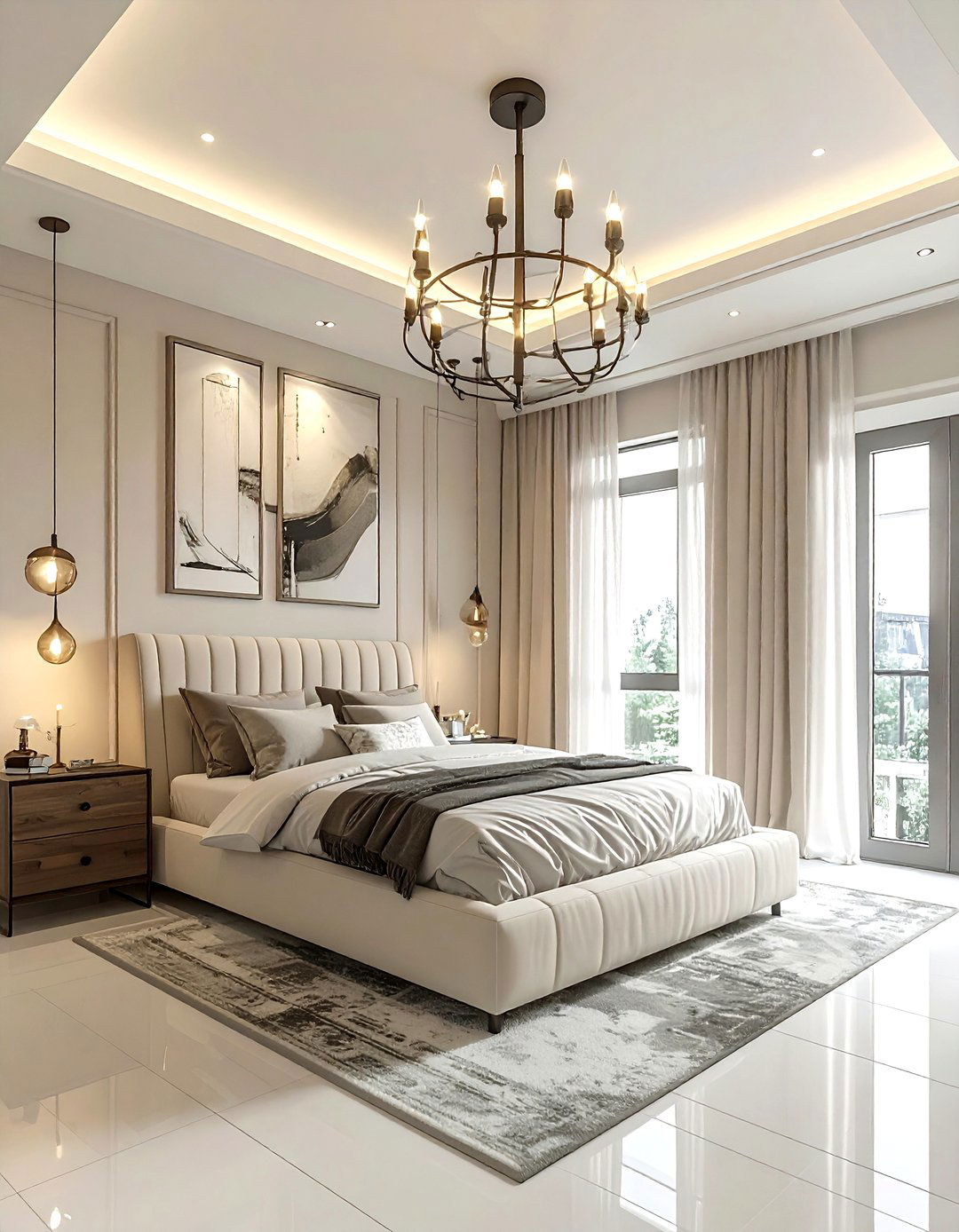 30 Industrial Cream Bedroom Ideas for a Calm Space