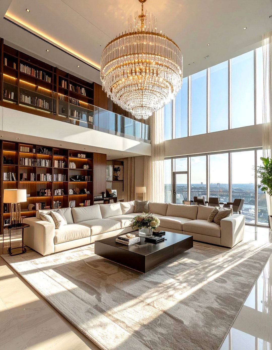 High Ceiling Living Room - 30 resort living room ideas