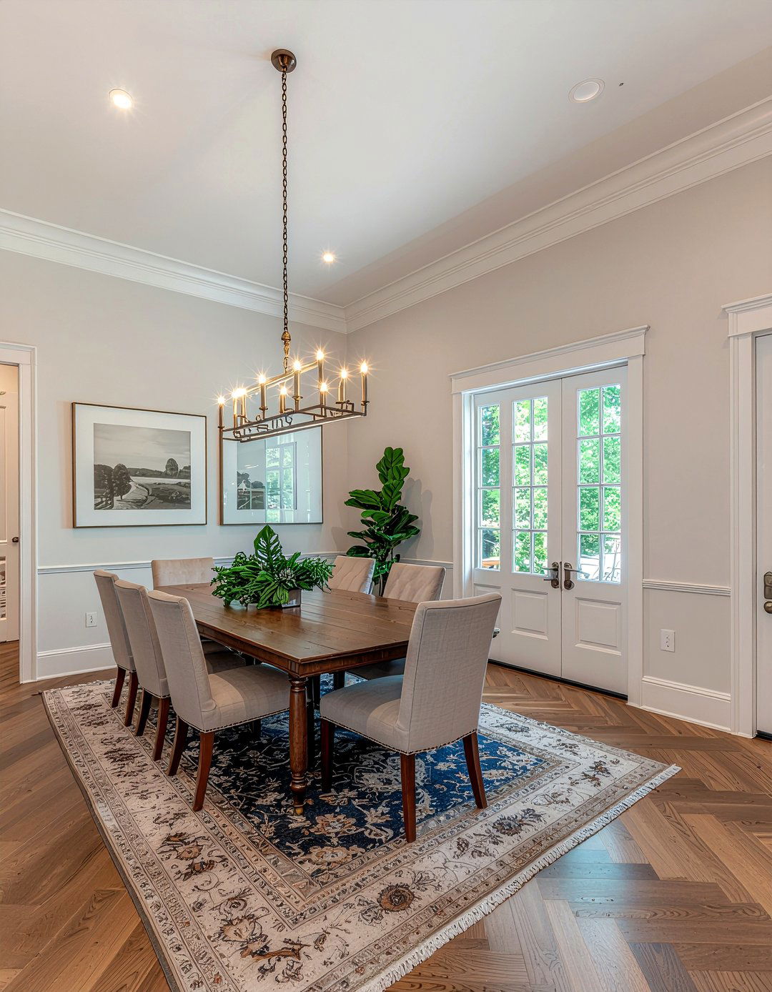 High Ceiling Picture Rail - 30 dining room picture rail ideas