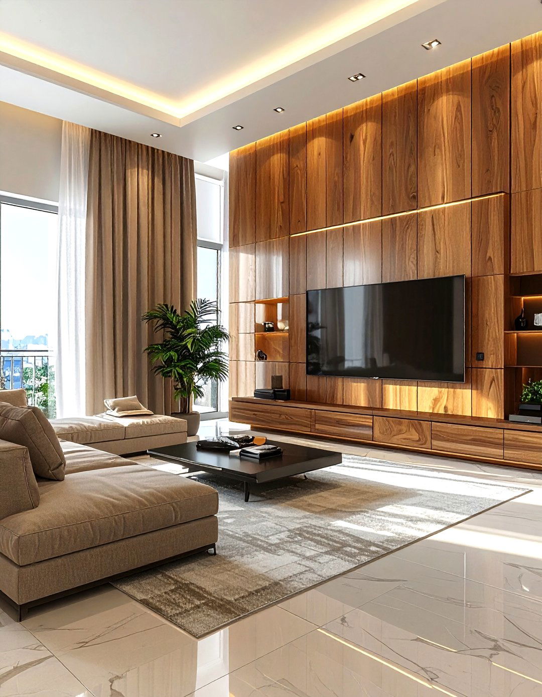 High Ceiling Tv Wall - 30 living room tv ideas