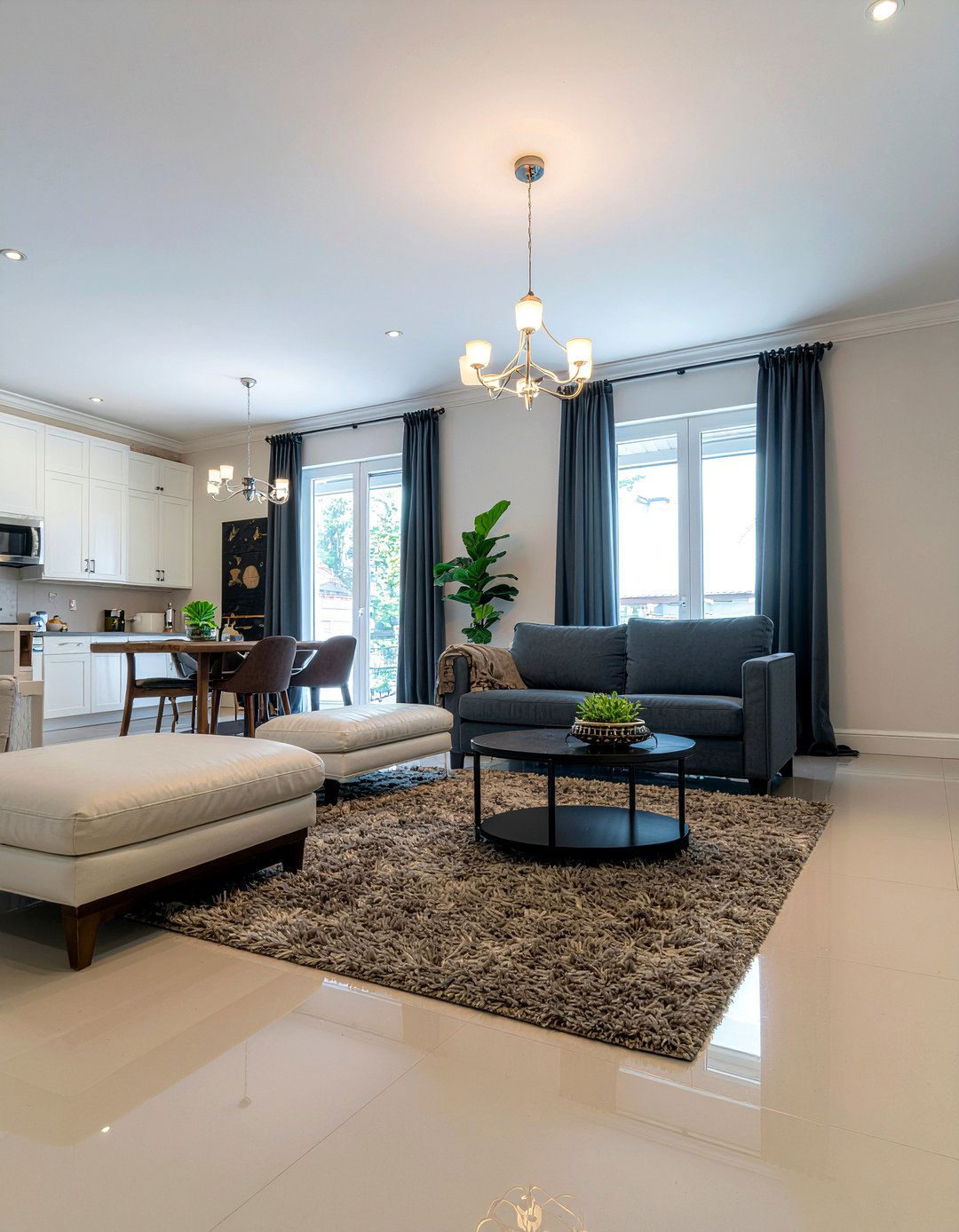 High Gloss Baseboard - 30 living room baseboards ideas