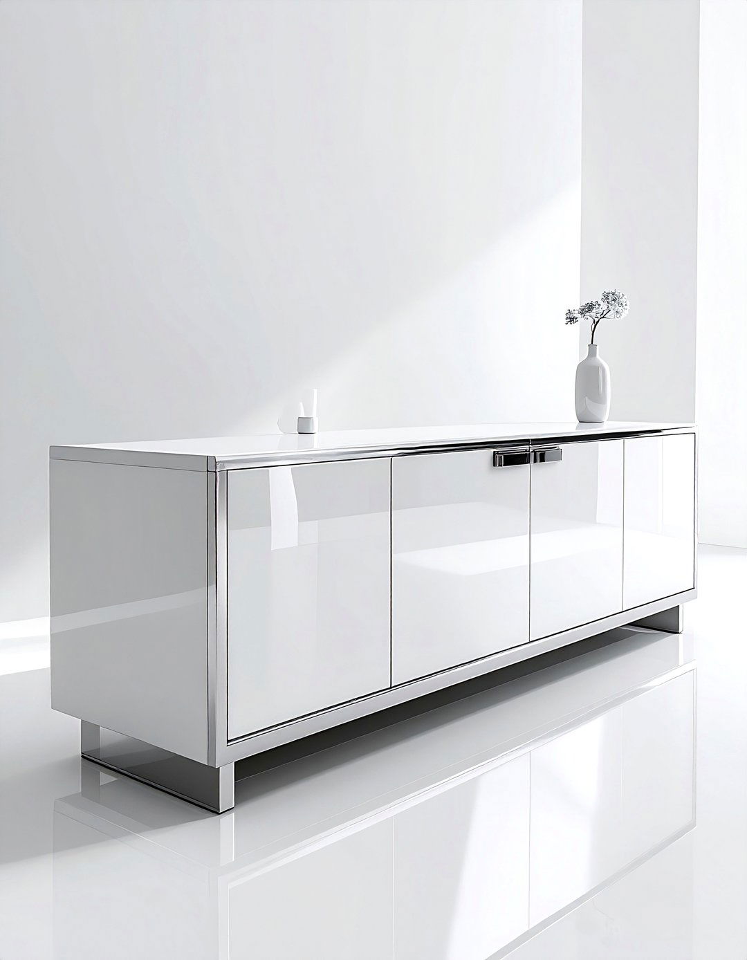 High Gloss Buffet - 30 dining room buffet ideas