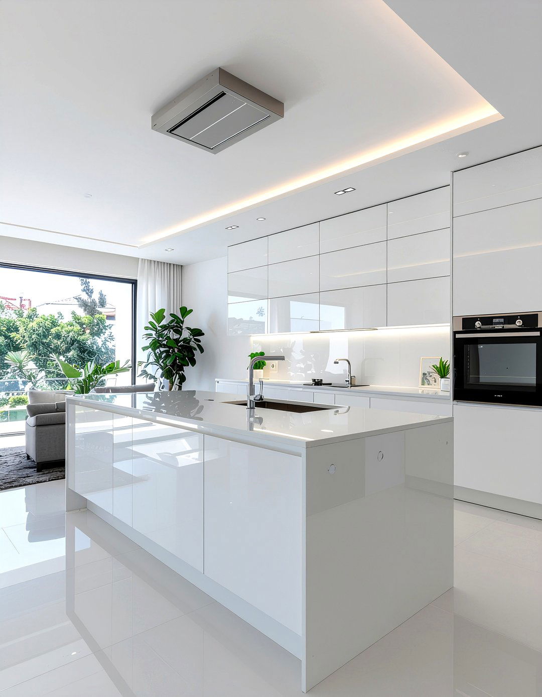 High Gloss Cabinets - 30 light-filled kitchen ideas