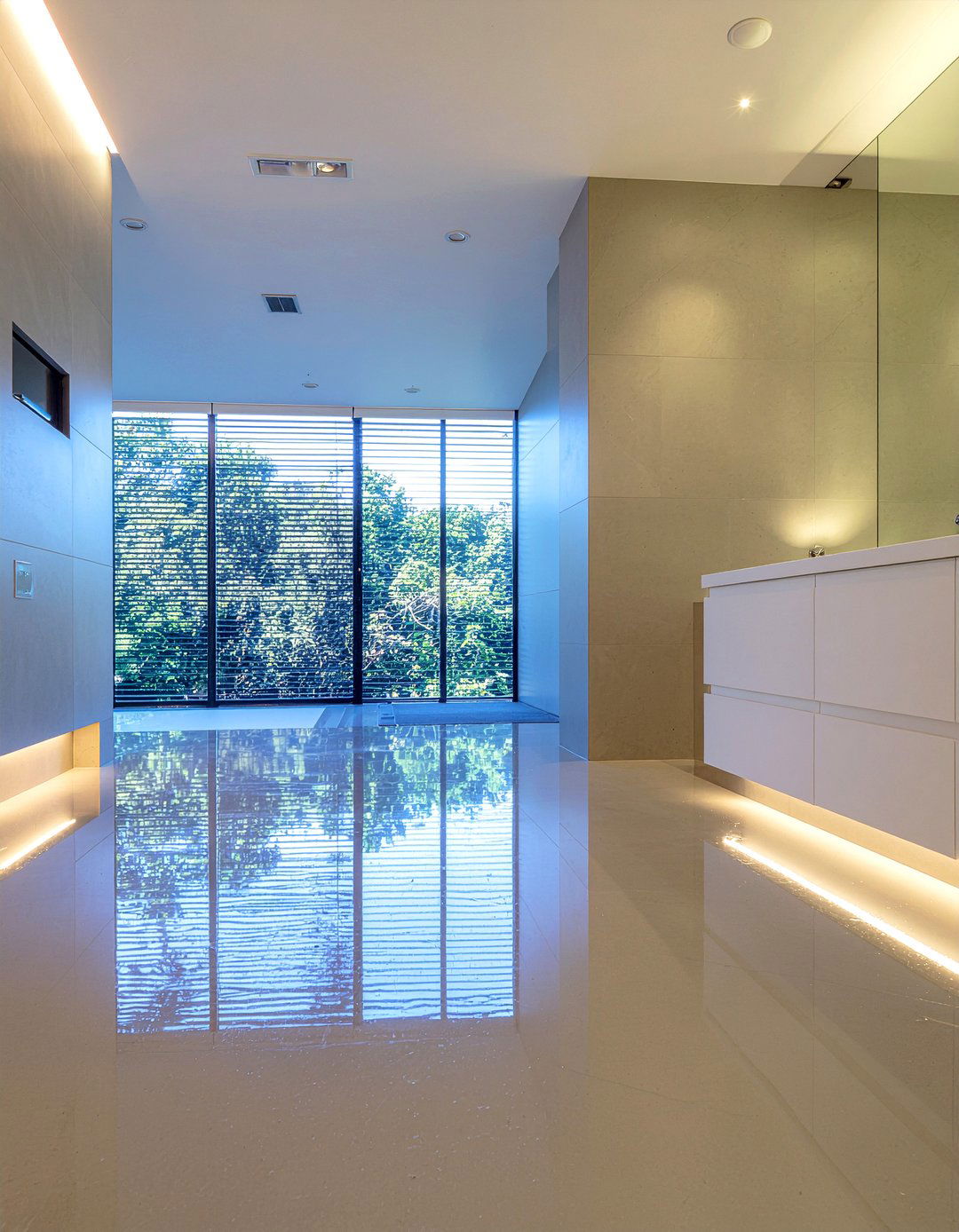 High Gloss Concrete Bathroom - 30 bathroom concrete floor ideas