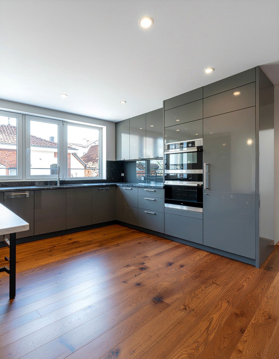 High Gloss Dark Gray Kitchen Cabinets - 30 dark gray kitchen ideas