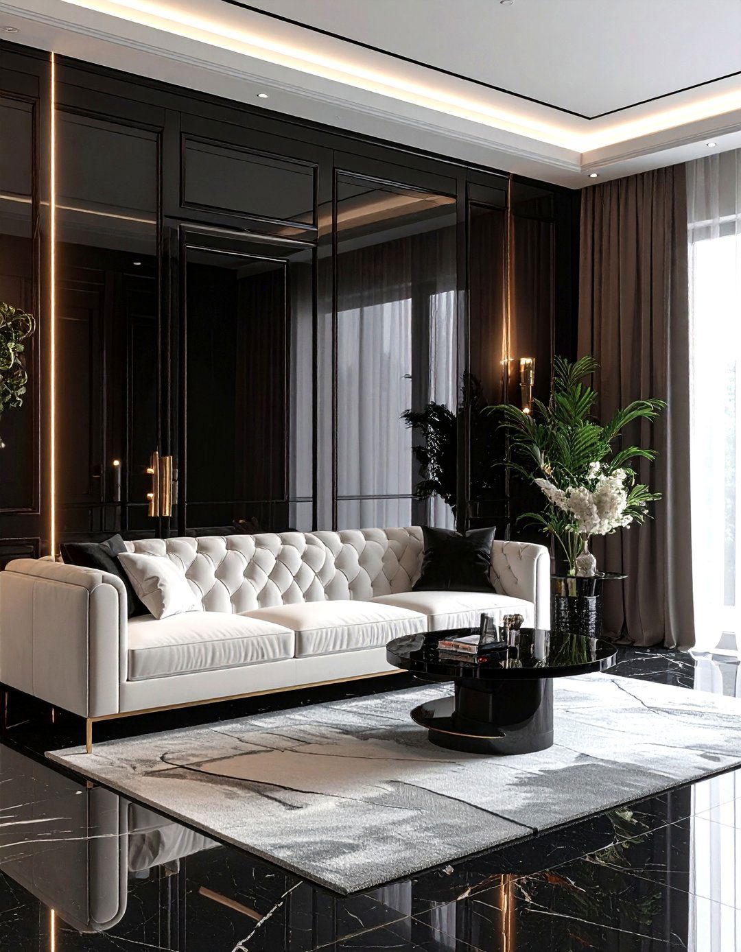 High Gloss Door - 30 living room door ideas