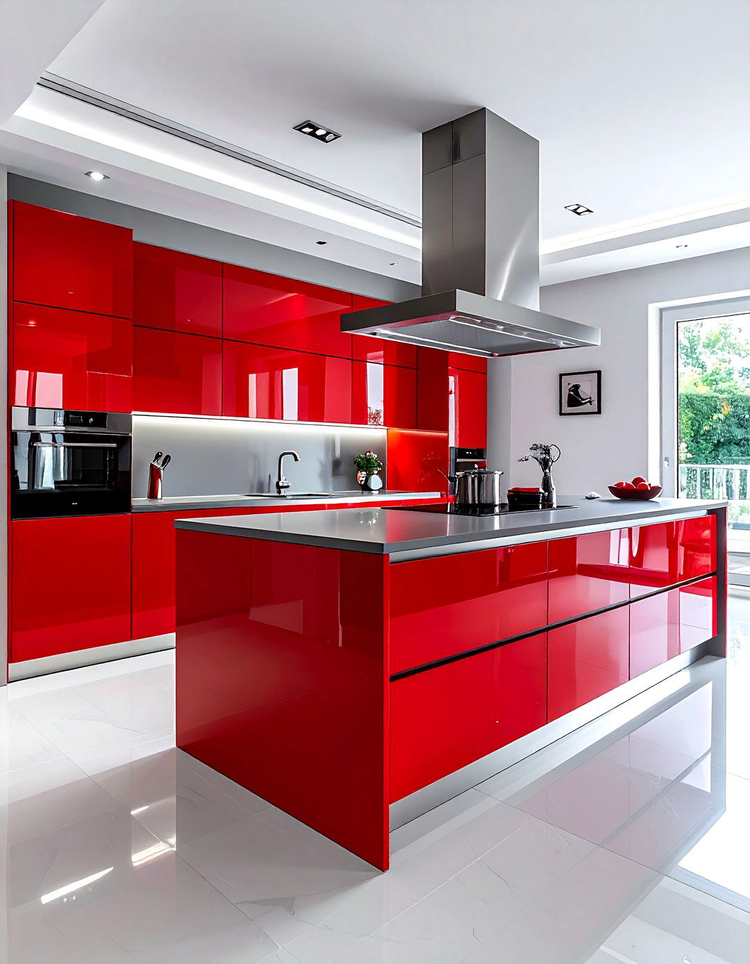 High Gloss Kitchen - 30 designer kitchen ideas