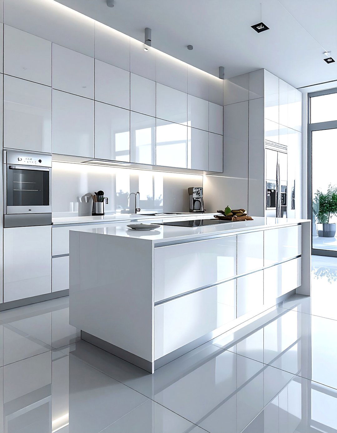 High Gloss Kitchen Cabinets - 30 ultra modern kitchen ideas