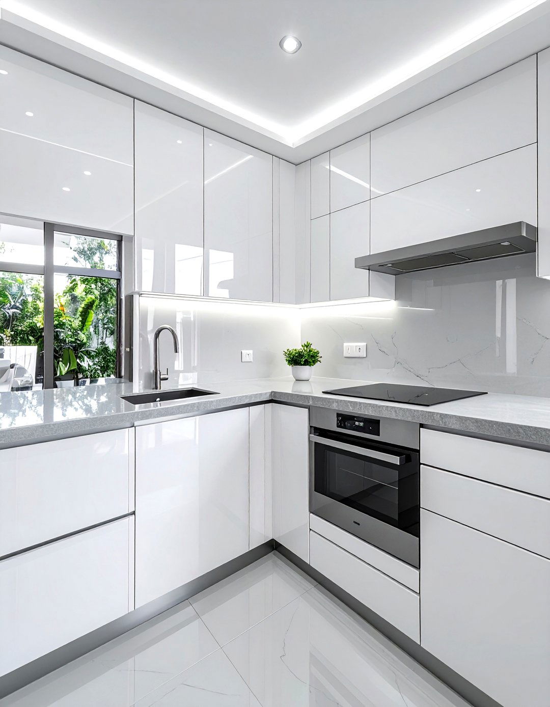 High Gloss Lacquer - 30 balanced kitchen ideas