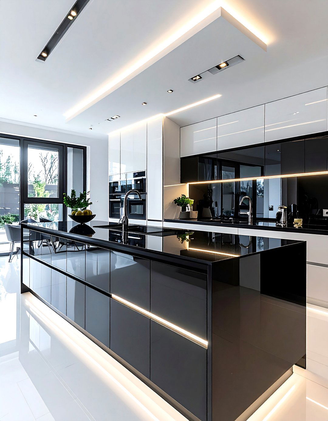 High Gloss Modern Kitchen - 30 photo-ready kitchen ideas