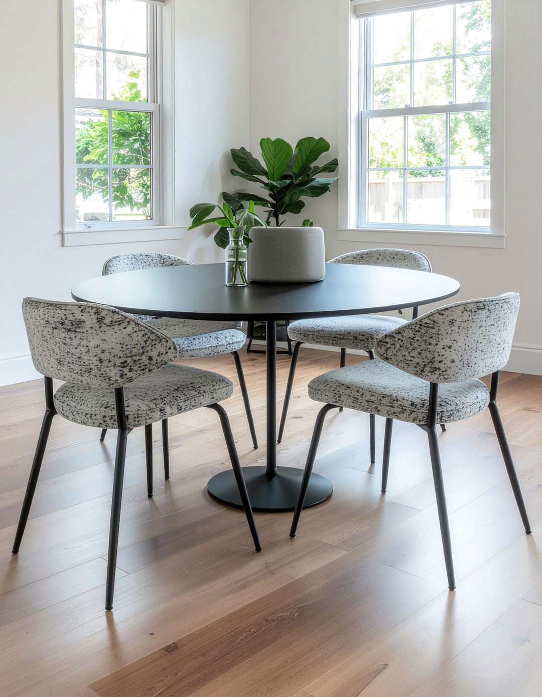 High Quality Upholstery With Metal Table - 30 dining room high-low mixing ideas