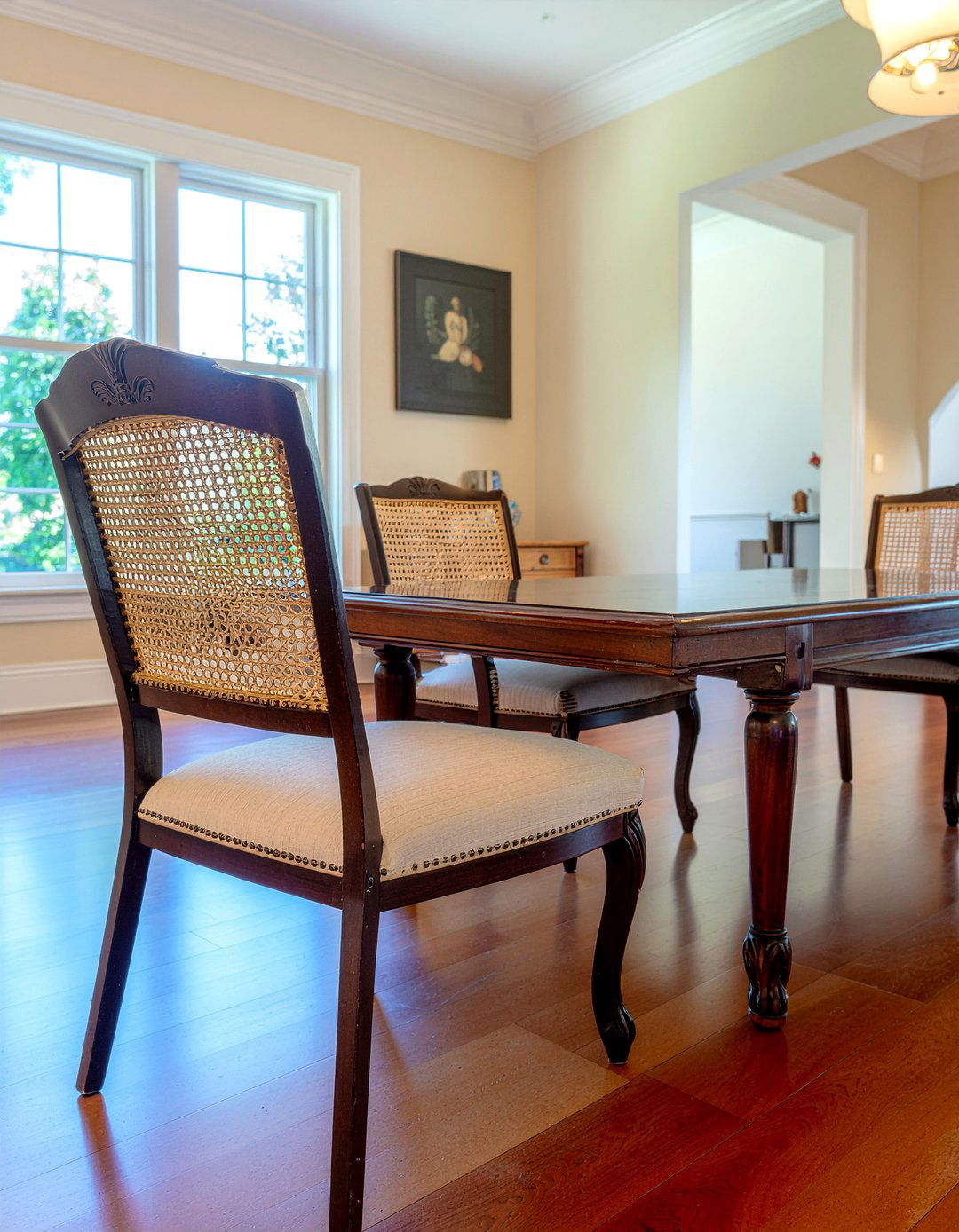 High back cane chair - 30 cane dining chair ideas