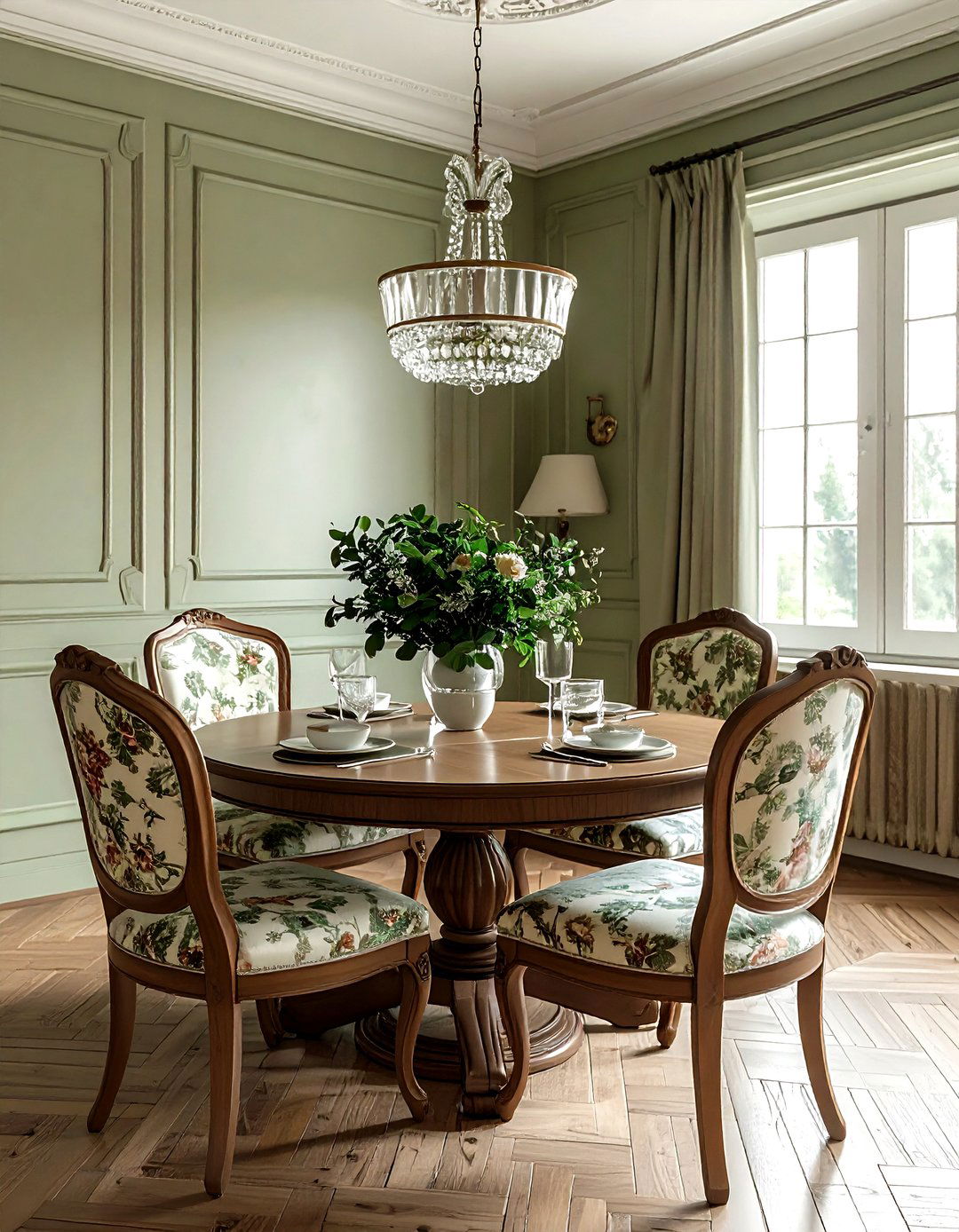 High back upholstered chair - 30 Tudor dining room ideas