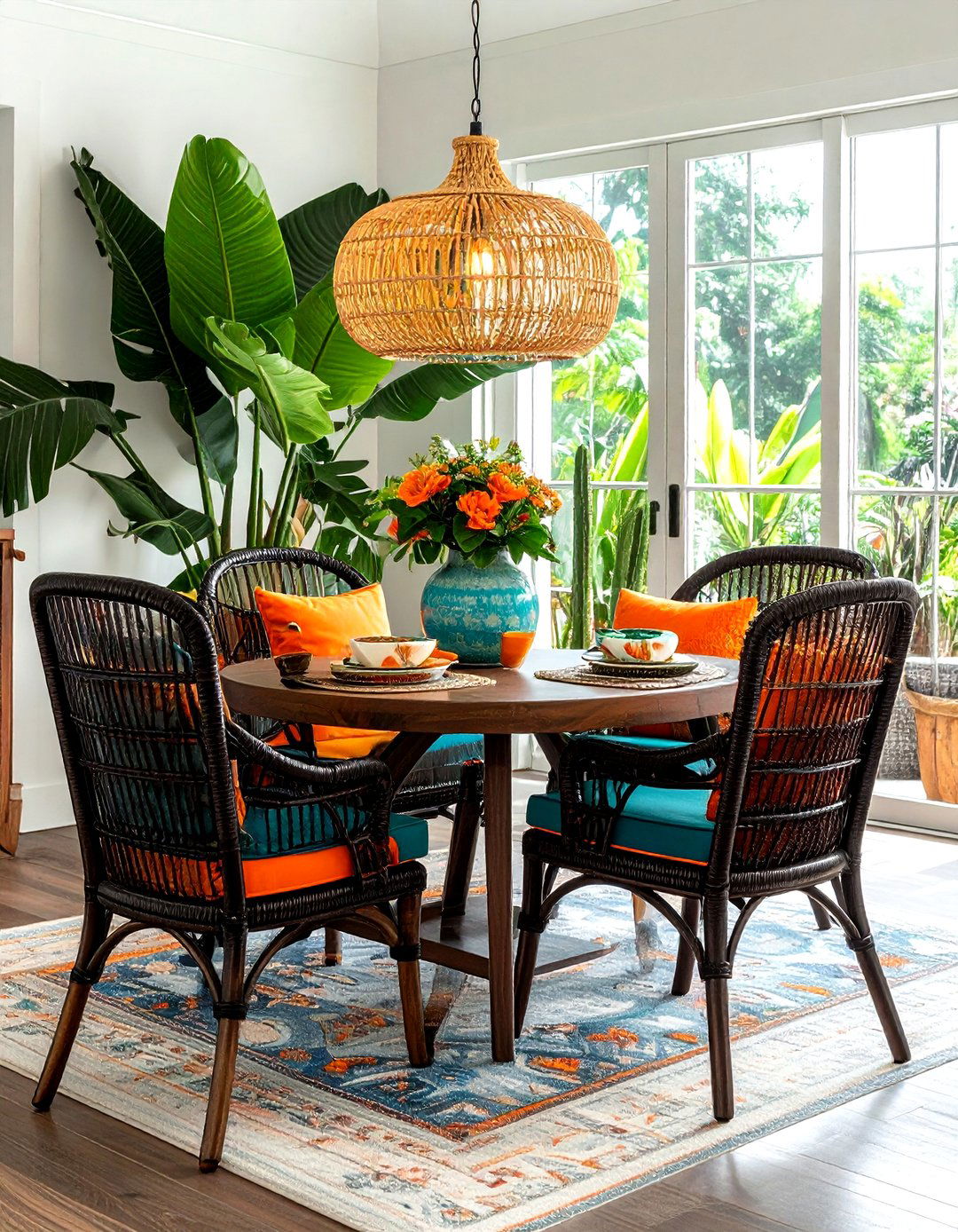 High back wicker dining chairs - 30 wicker dining chair ideas