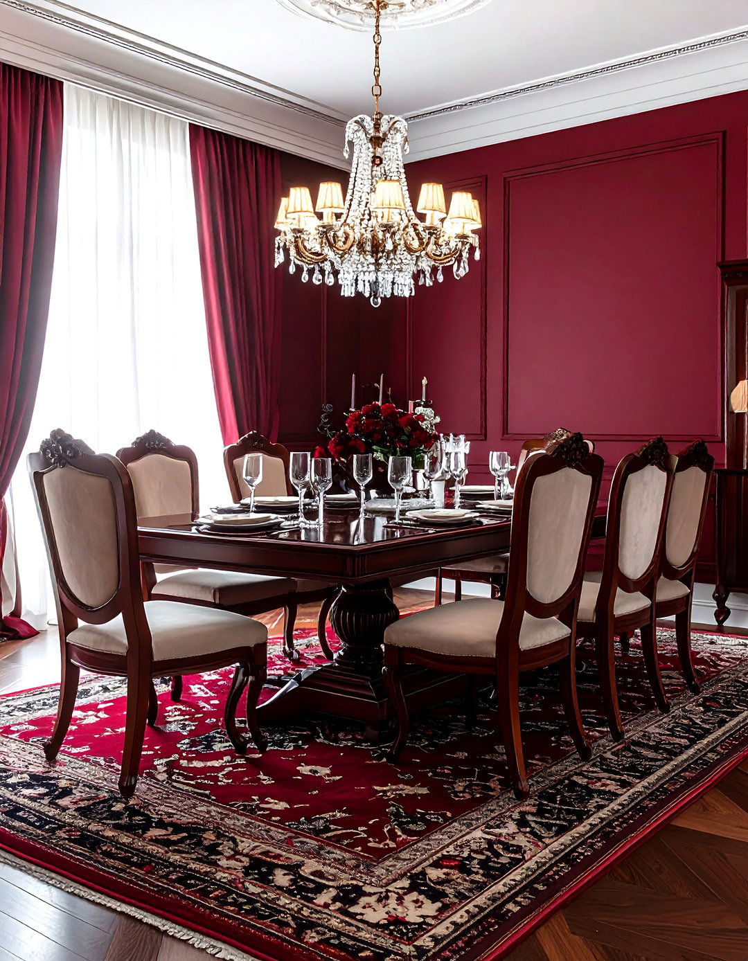 High back wood chair - 30 wood dining chair ideas