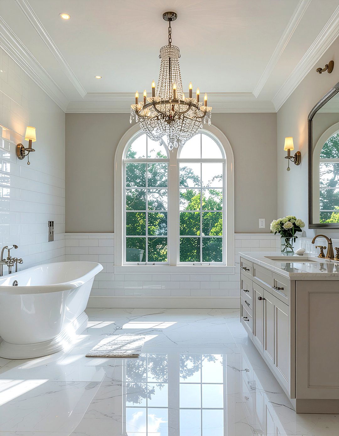 High ceiling bathroom - 30 bathroom proportion ideas