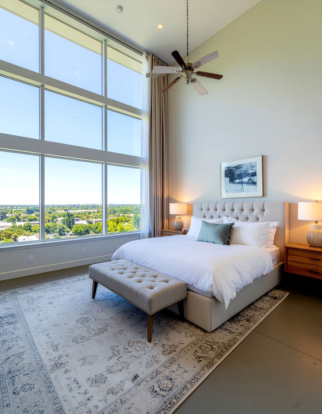 High ceiling bedroom design - 30 tiny bedroom ideas