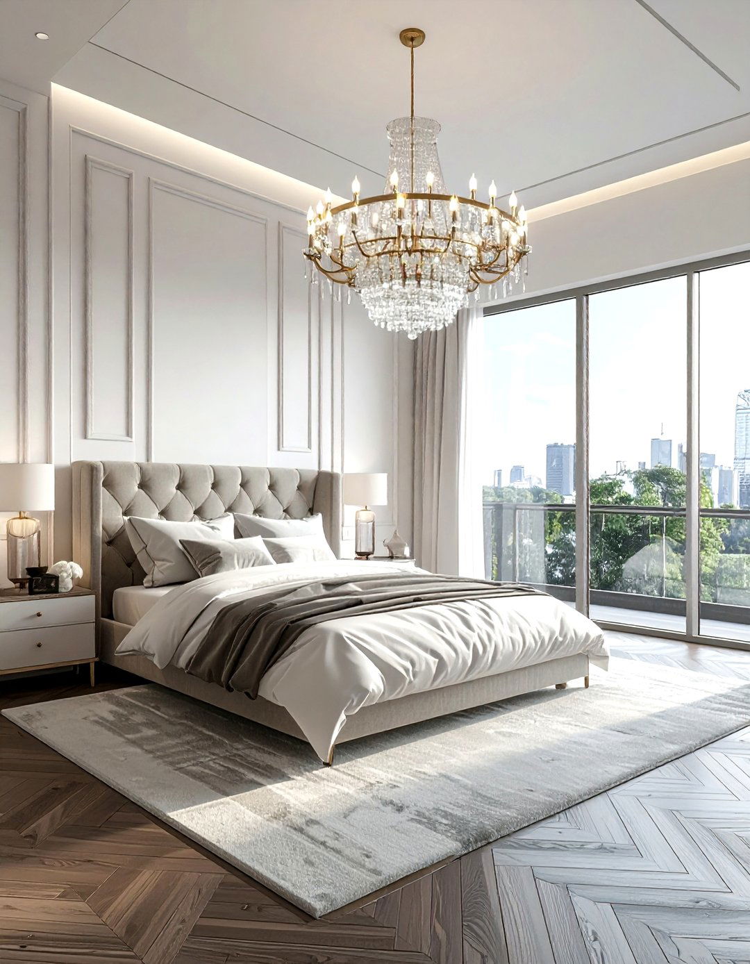 High ceiling bedroom - 30 bright bedroom ideas