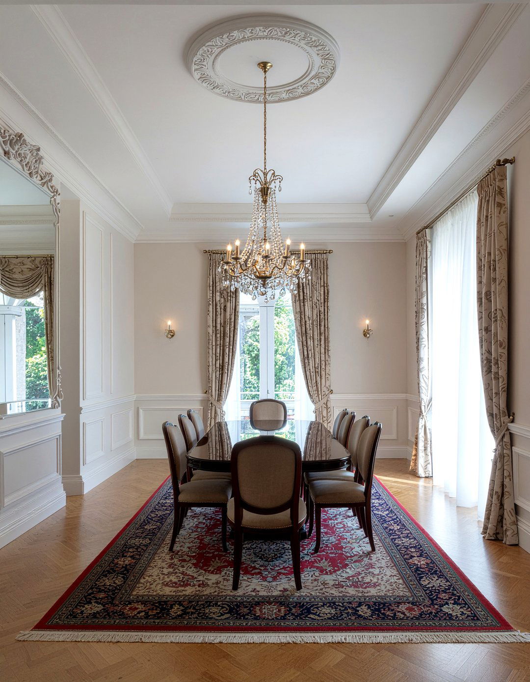 High ceiling dining room - 30 large dining room ideas