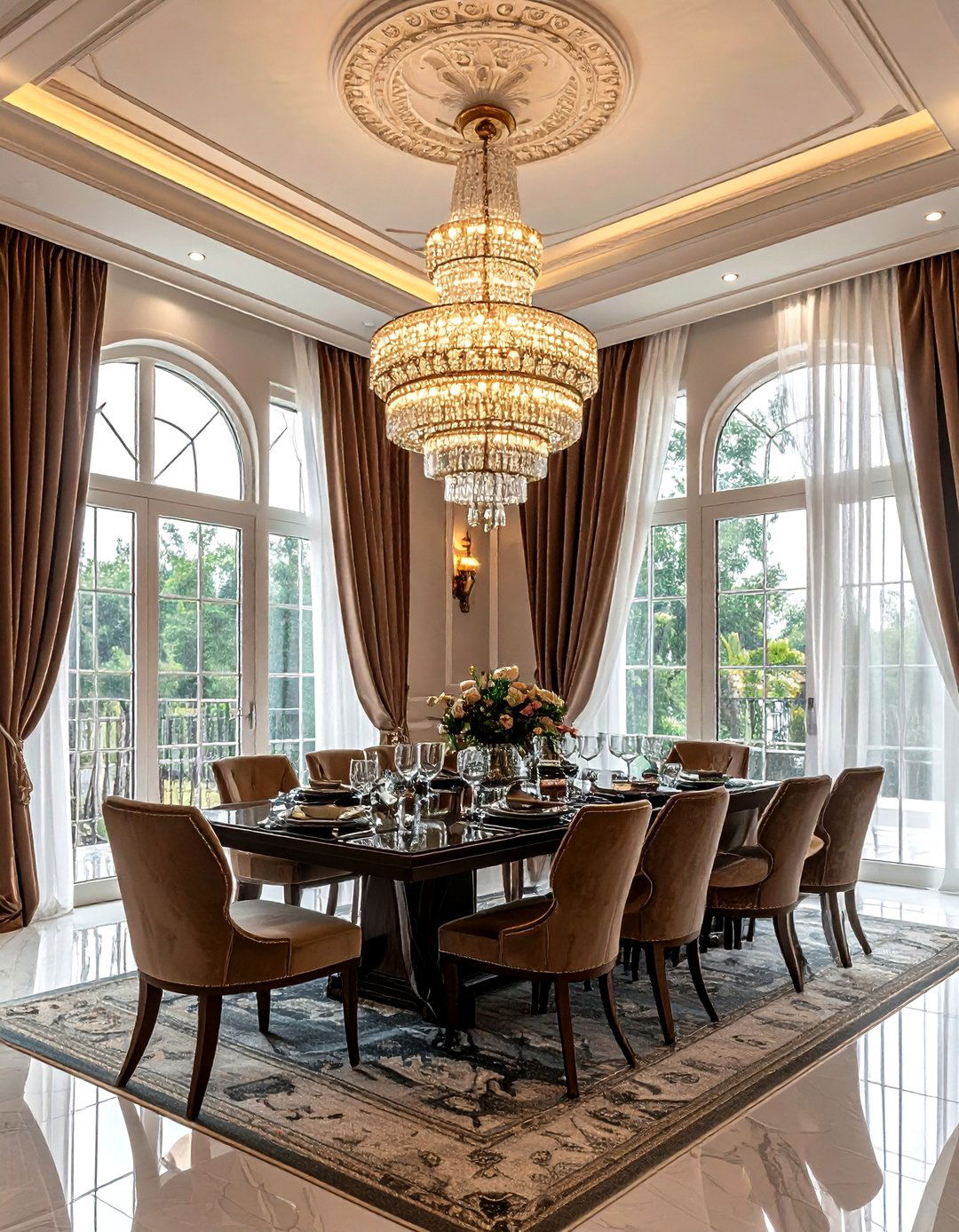 High ceiling dining room - 30 cool dining room ideas