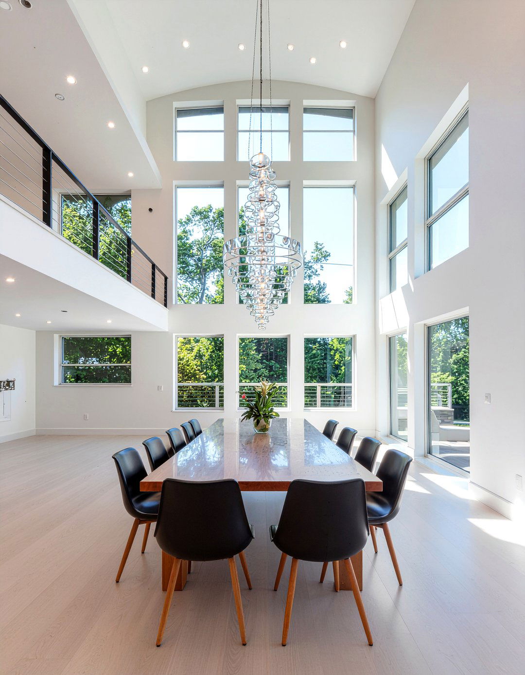 High ceiling dining room lighting - 30 contemporary dining room ideas