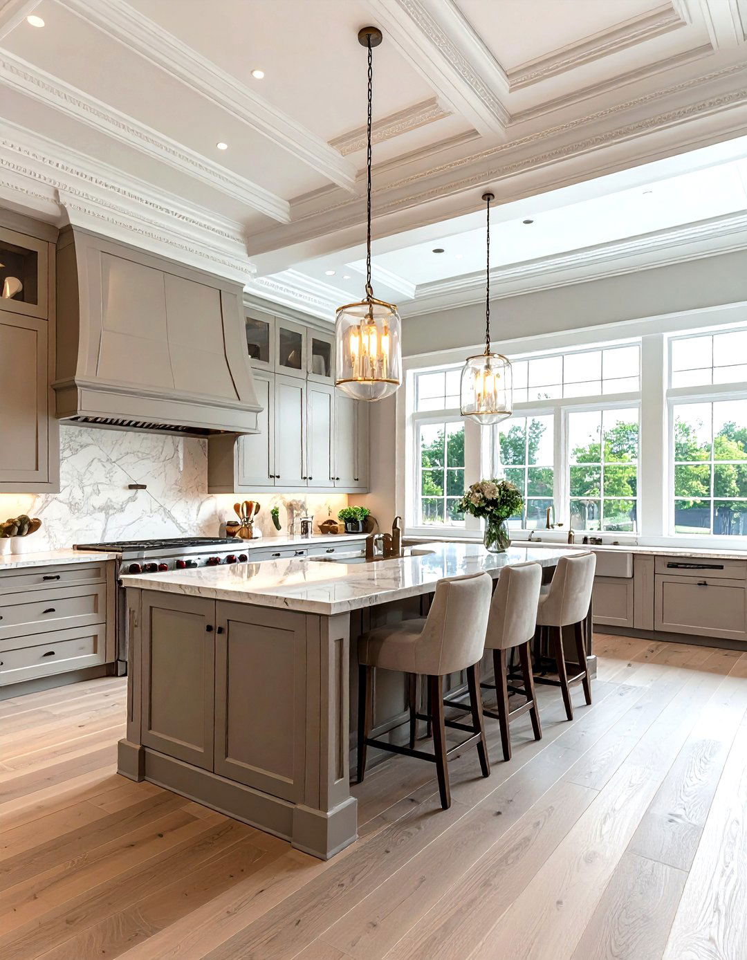 High ceiling kitchen - 30 Georgian kitchen ideas