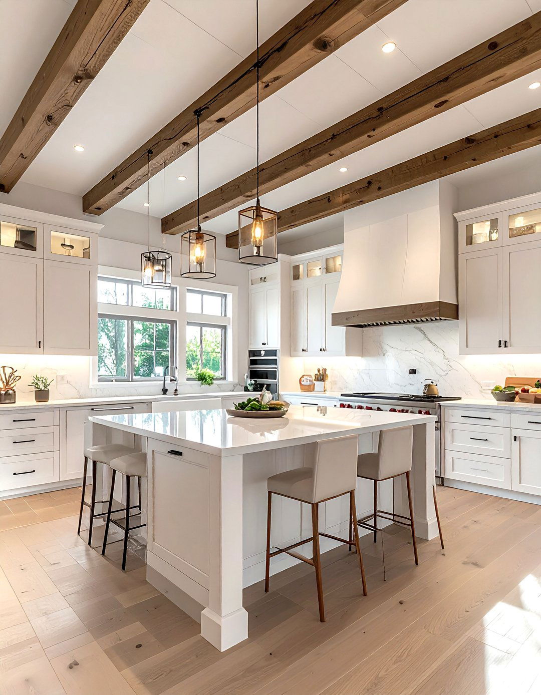 High ceiling kitchen - 30 Scandinavian kitchen ideas