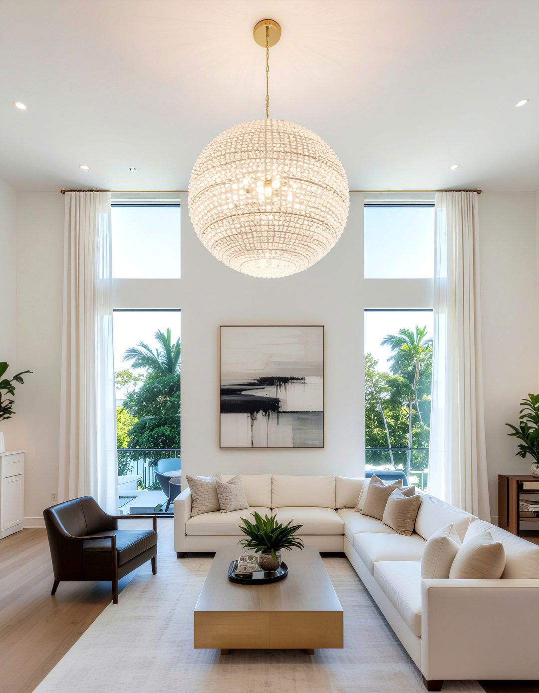 High ceiling living room - 30 move in ready living room ideas