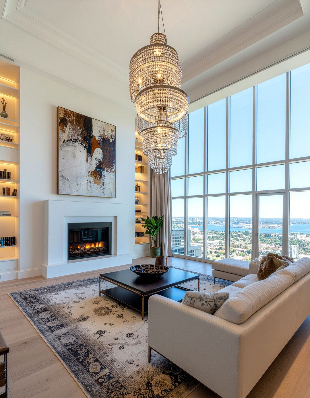 High ceiling living room - 30 viral living room ideas