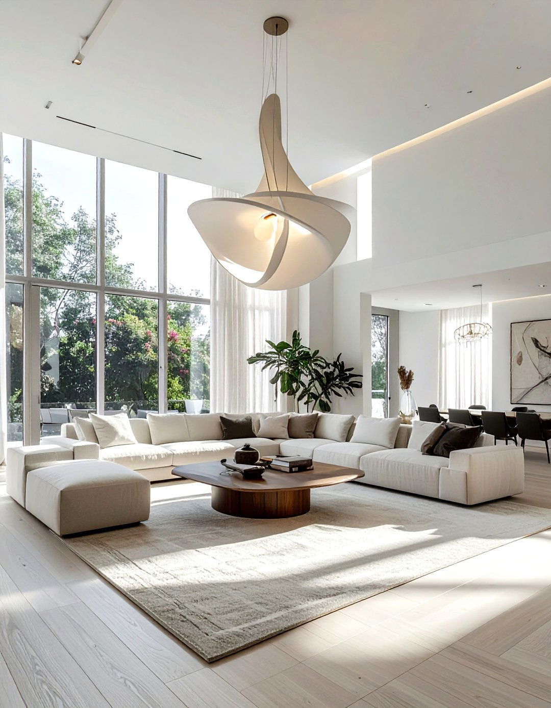 High ceiling living room - 30 airy living room ideas