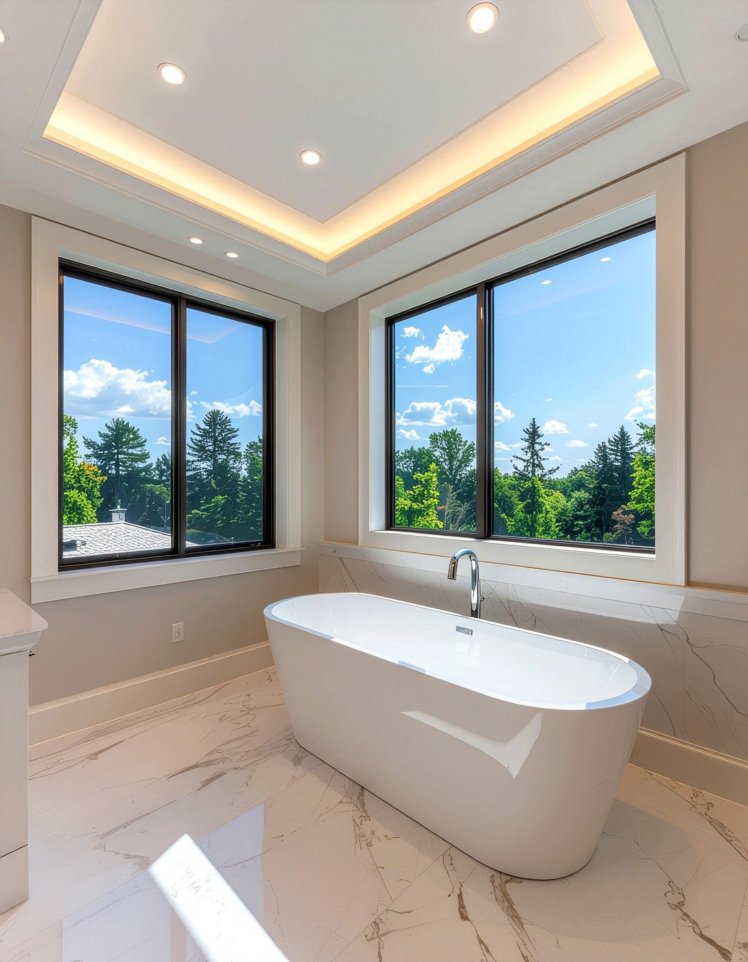 High ceiling recessed lighting - 30 bathroom recessed lighting ideas