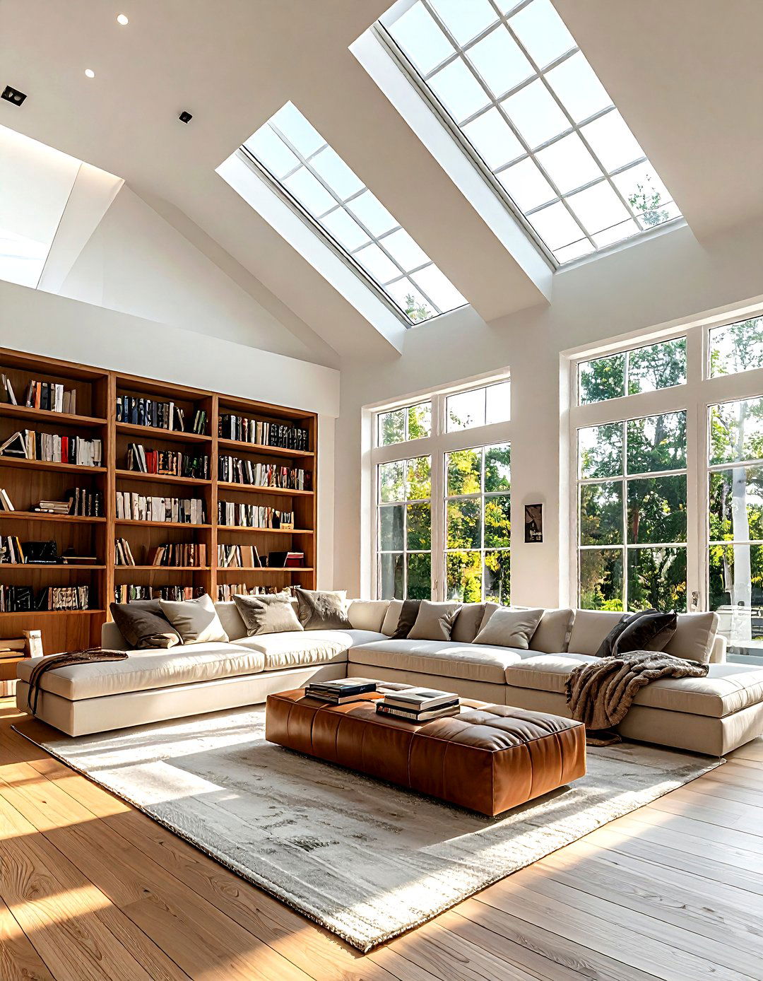 High clerestory window - 30 living room window design ideas