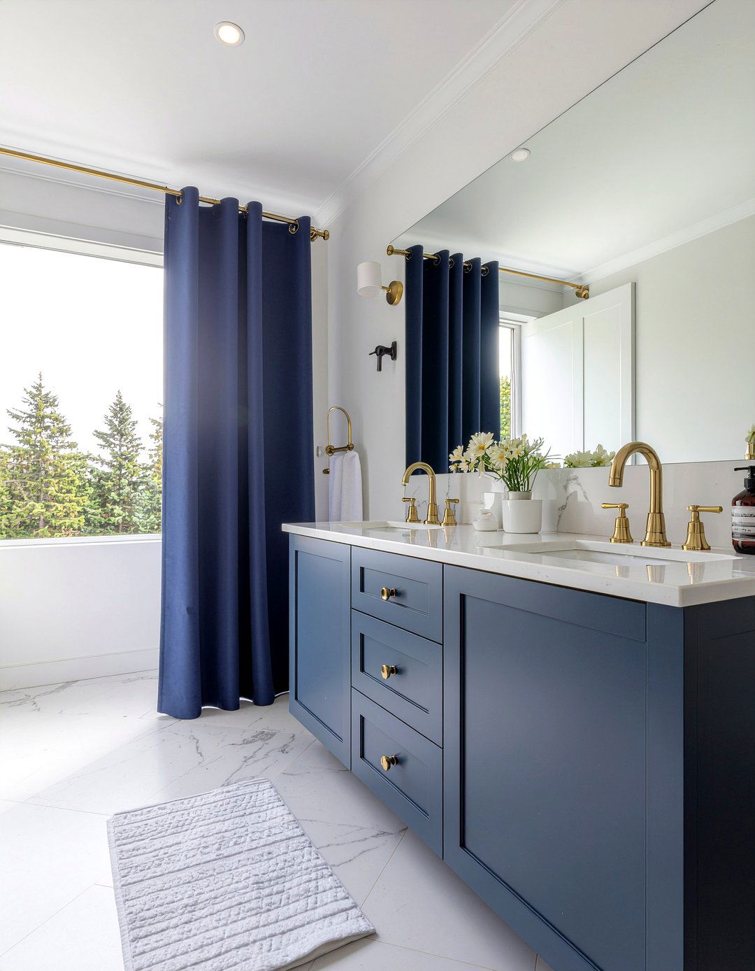 High contrast rental bathroom - 30 rental bathroom ideas