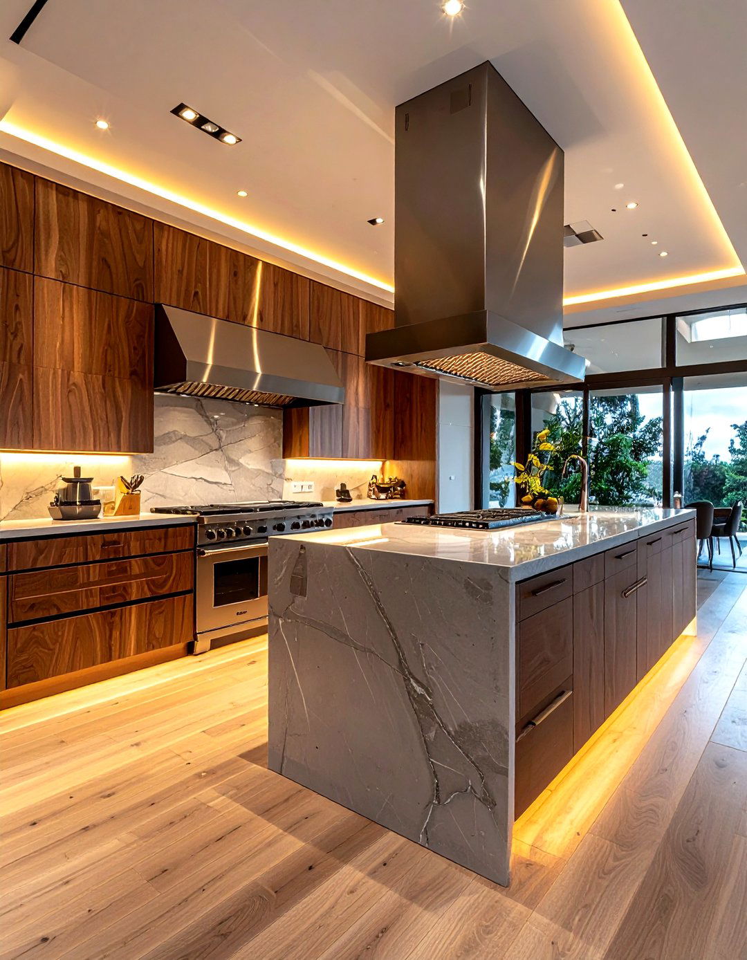 High end kitchen with downdraft system - 30 downdraft cooktop kitchen ideas