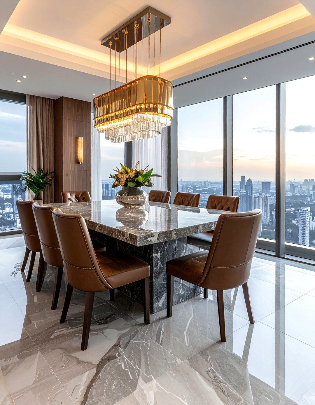High end penthouse dining room - 30 Chicago dining room ideas
